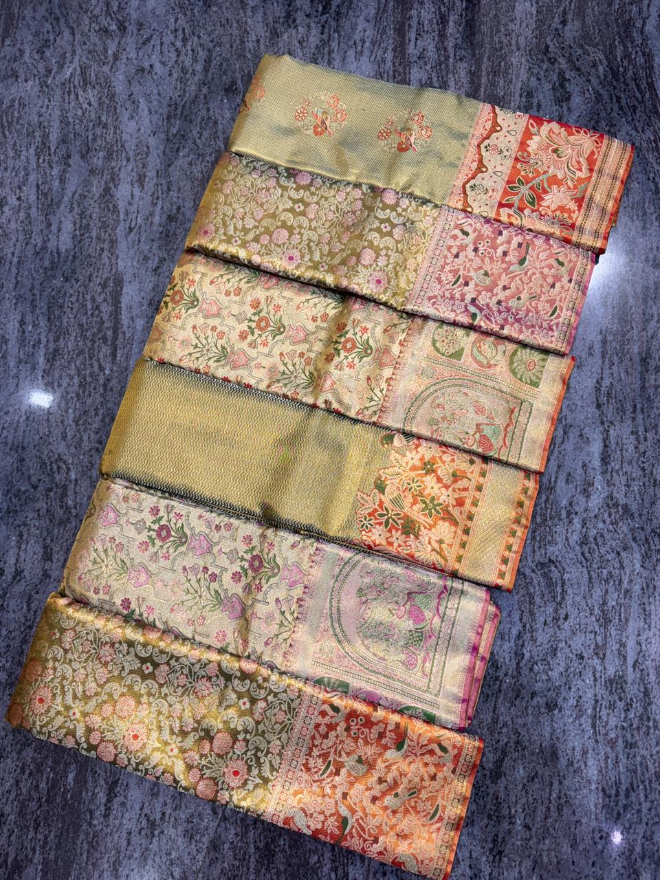 Bridal saree collection Dharmavaram grand pure silk wedding sarees Vijay Silks