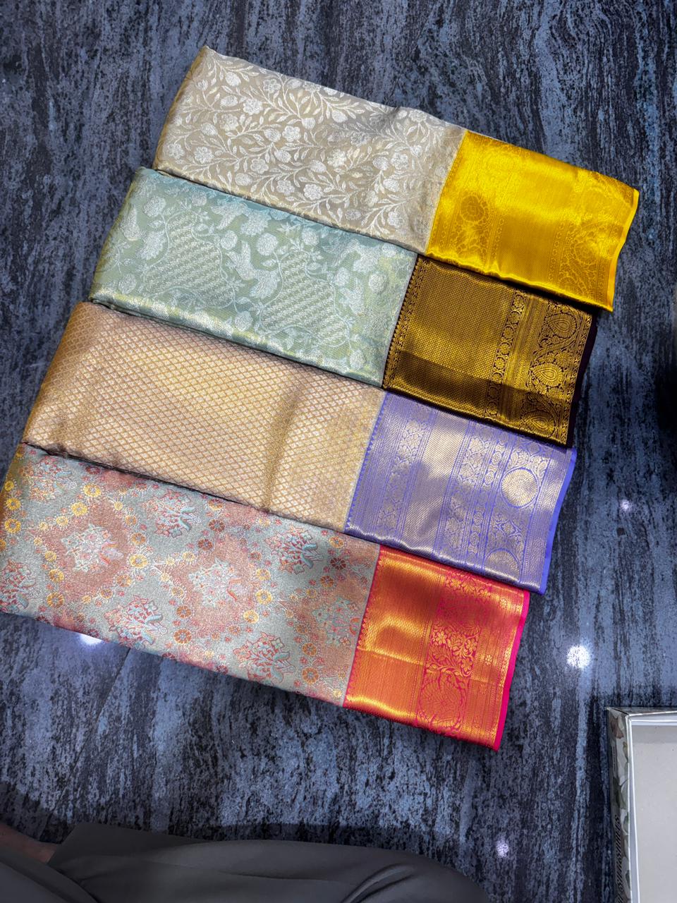 Silk saree wholesale Dharmavaram pure silk bridal handloom range Vijay Silks