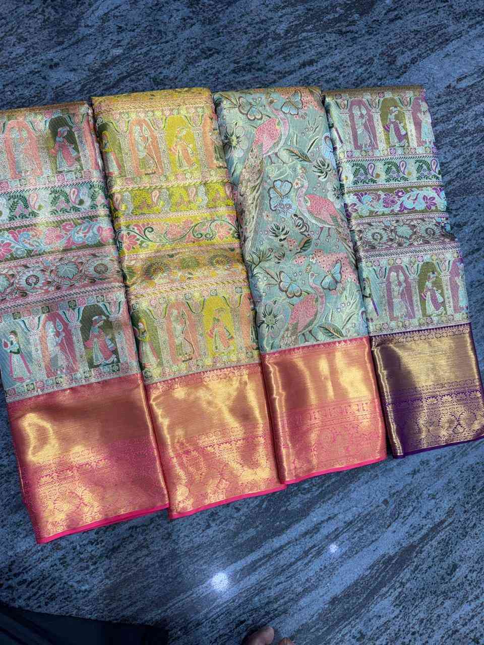 Custom saree Dharmavaram colour design zari customisation options Vijay Silks