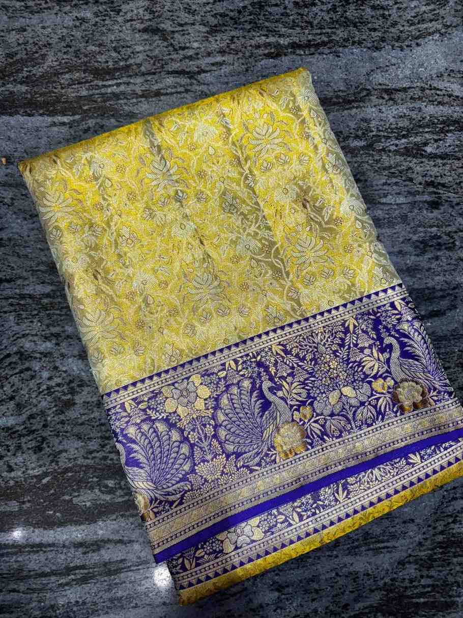 Bridal pattu saree photos Dharmavaram temple border peacock motif Vijay Silks