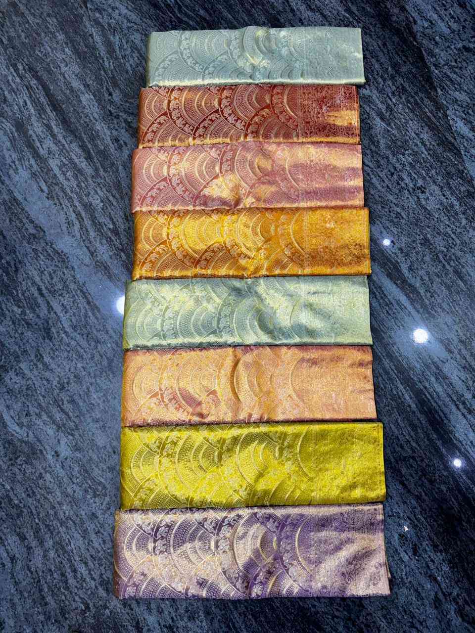Trending latest saree designs in Dharmavaram zari border silk sarees