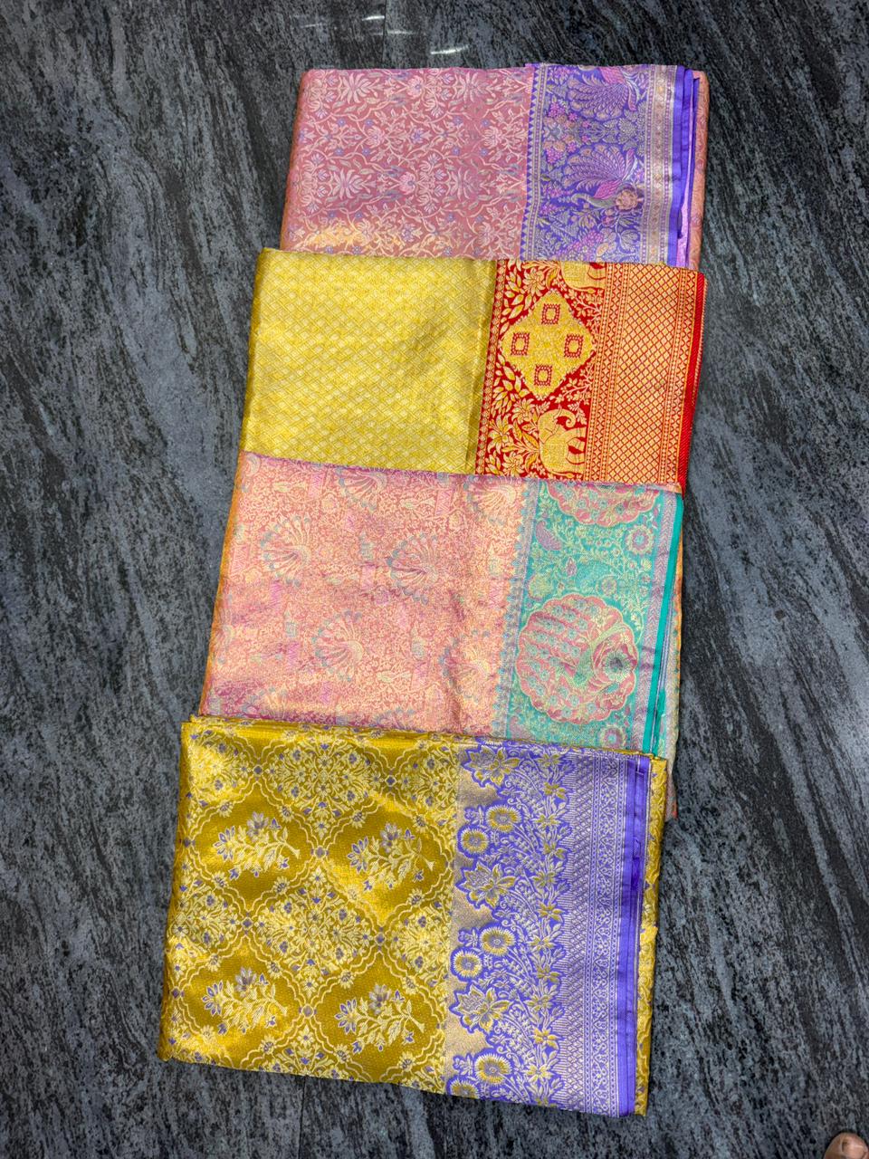 Traditional sarees Dharmavaram Vijay Silks showroom authentic heritage collection