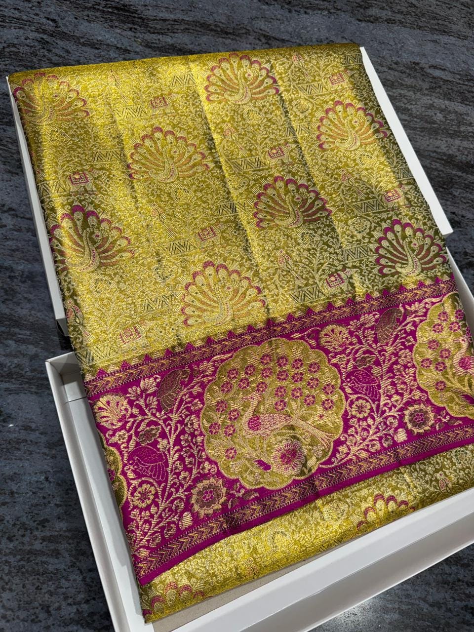 Saree shop photos Dharmavaram collection display pure silk pattu Vijay Silks