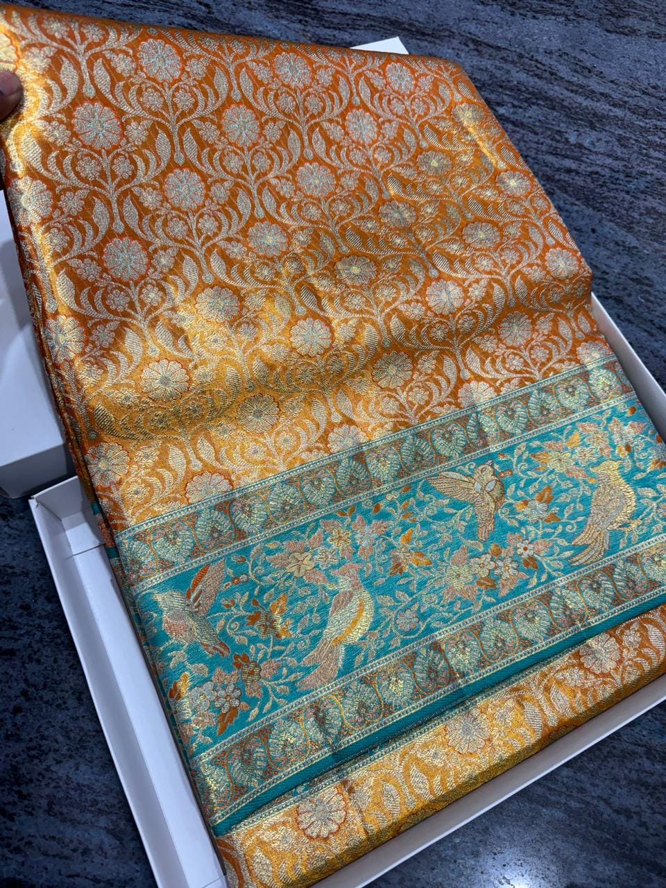 Saree shop Dharmavaram photos handloom semi pattu collection display Vijay Silks